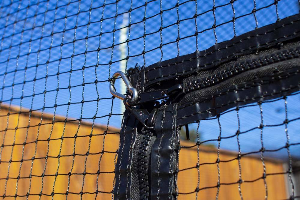 Complete Wall Net with F-Zipper (3.5m x 3.5m Netting) - Black - Image 3