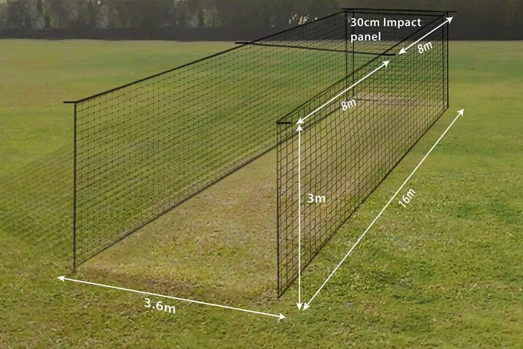 Cricket Cage (Open End) 16m x 3.6m - Image 3