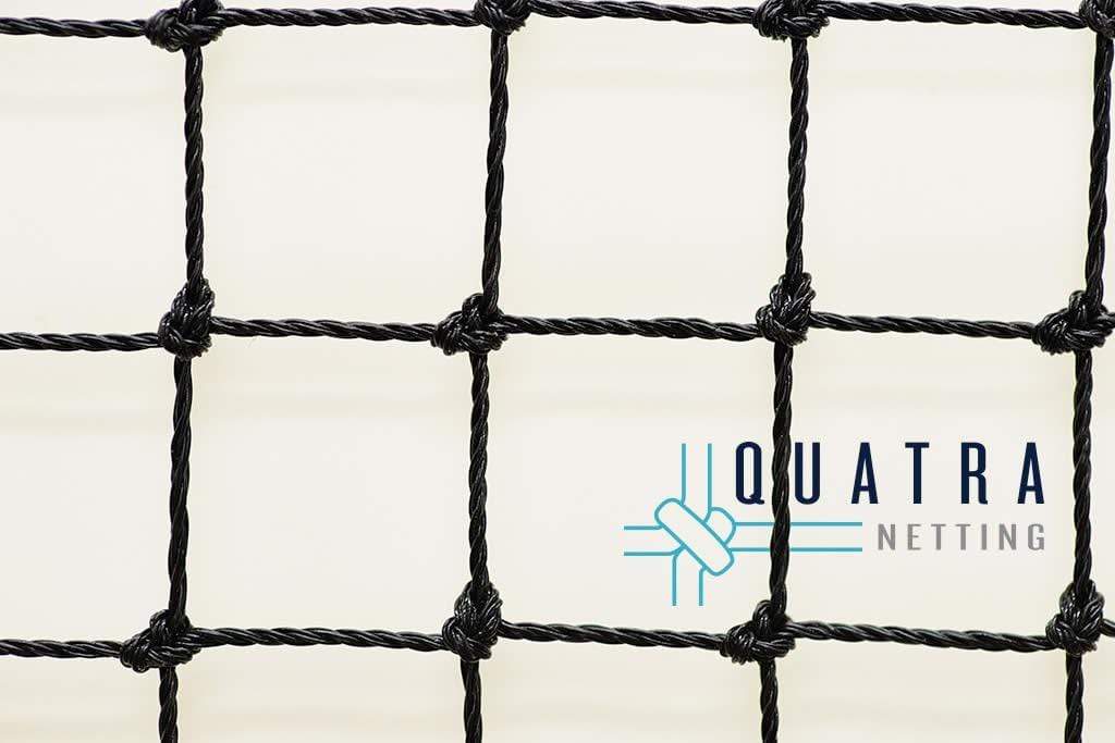 Heavy Duty 9ply Bird Netting with Reinforced Edging - Black - Image 5