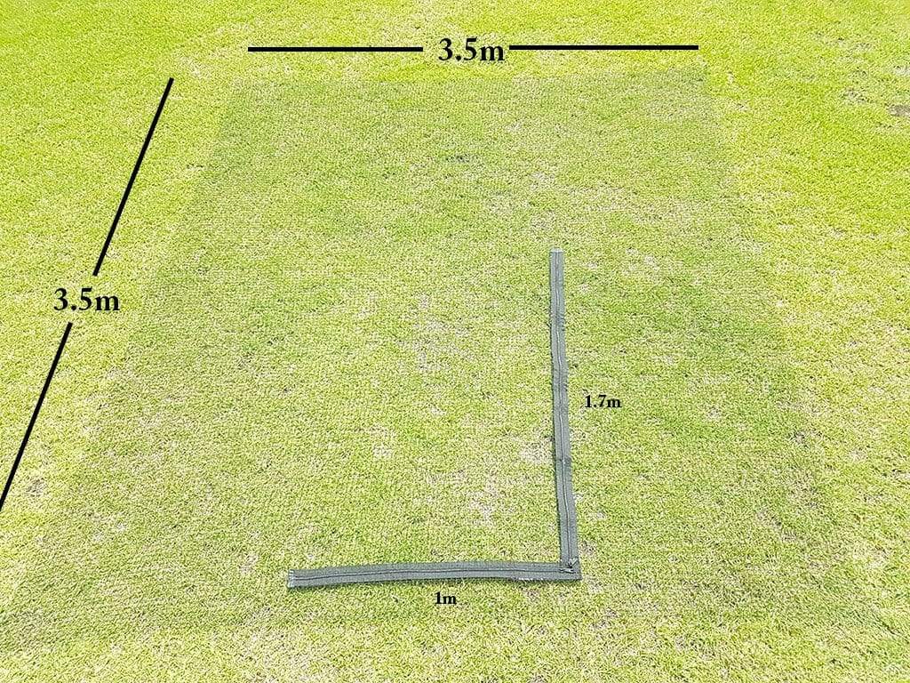 Stainless Steel Complete Wall Net with F-Zipper (3.5m x 3.5m Netting) - Black - Image 4